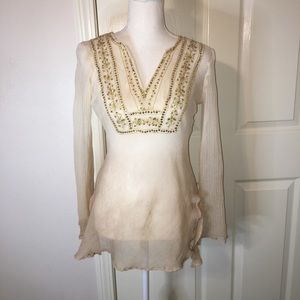 Metro 7 Sheer Sequin Tunic